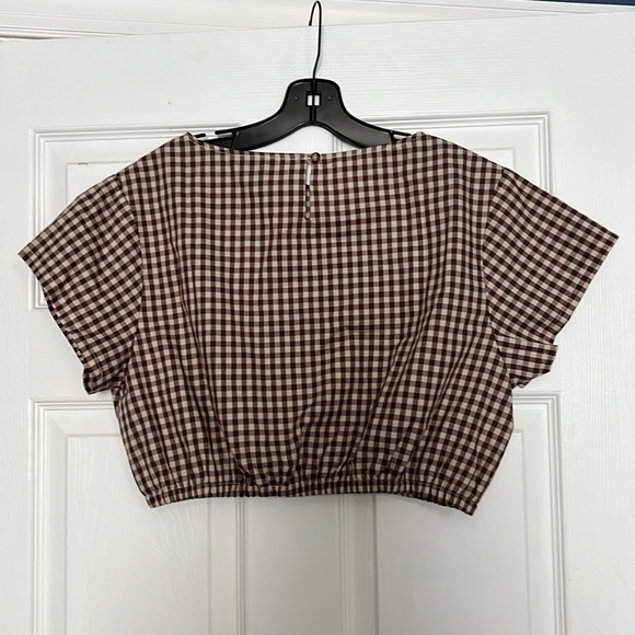 Loup Gingham Crop Top - Picture 3 of 3